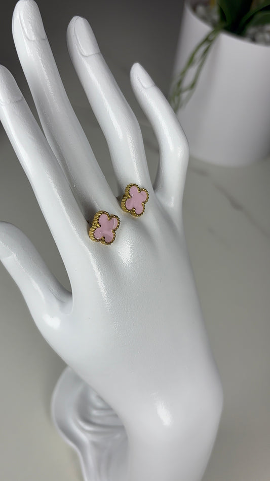 Boucle d’oreille rose