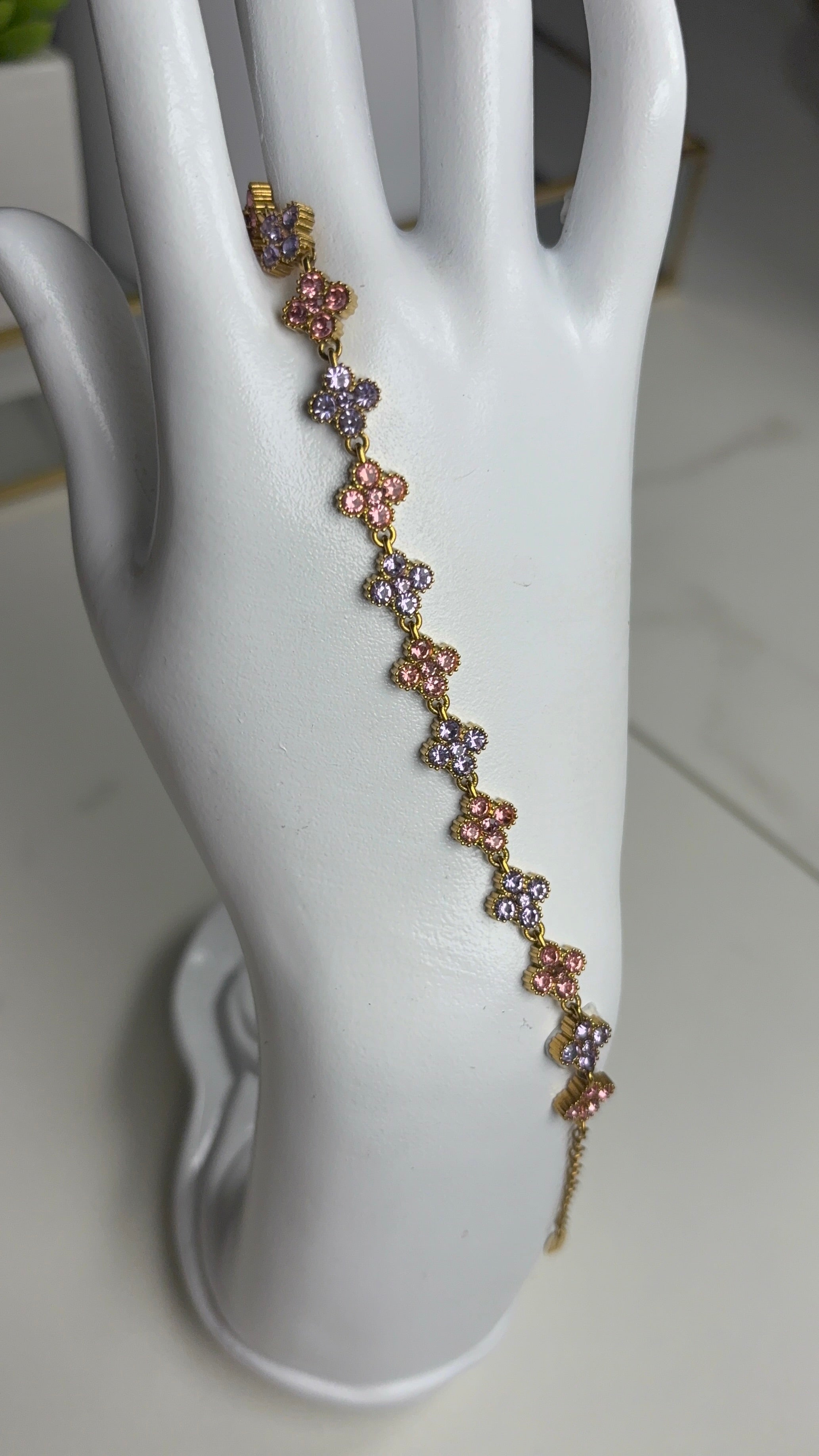Bracelet Hezra rose violet