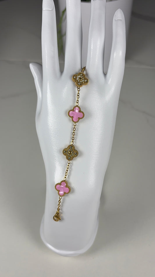 Bracelet rose diamant