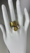 Bague breloque coquillage