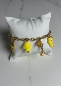 Bracelet breloque jaune
