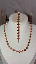 Collier Hezra rouge
