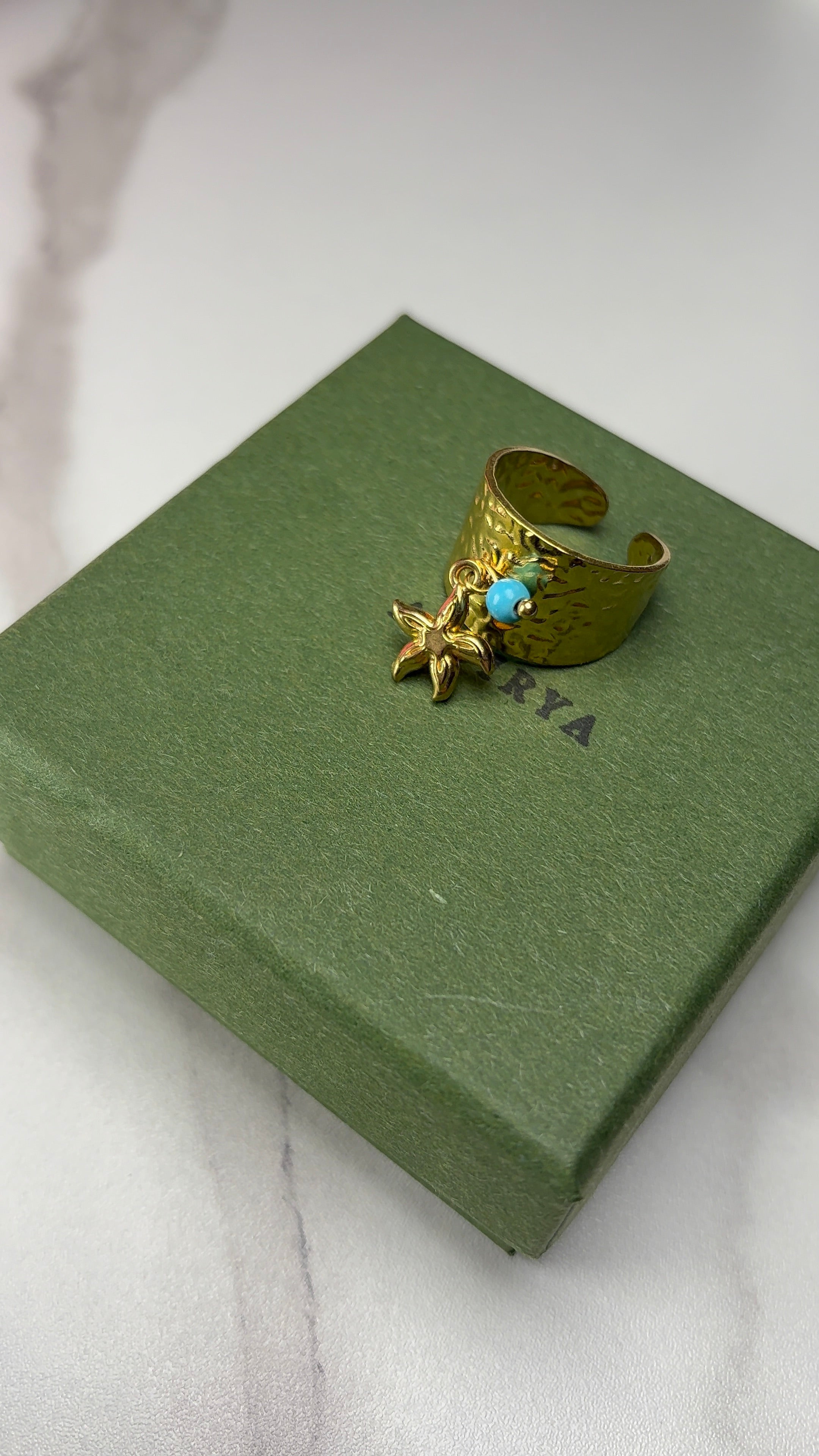 Bague breloque étoile