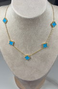 Collier bleu