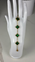 Bracelet trèfle vert