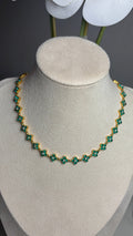 Collier Hezra bleu saphir